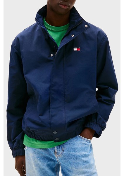 Relaxed Fit Renk Bloklu Yaka Su Itici Mont Erkek Mont DM0DM20900 C1G