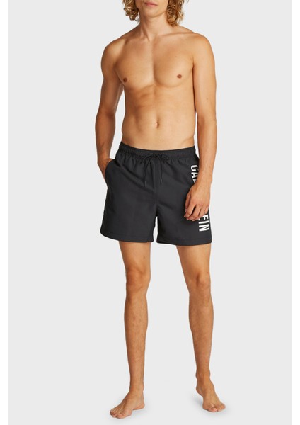 Logo Baskılı Regular Fit Lastikli Bel Mayo Short KM0KM01092BEH Erkek Mayo Short KM0KM01092 Beh