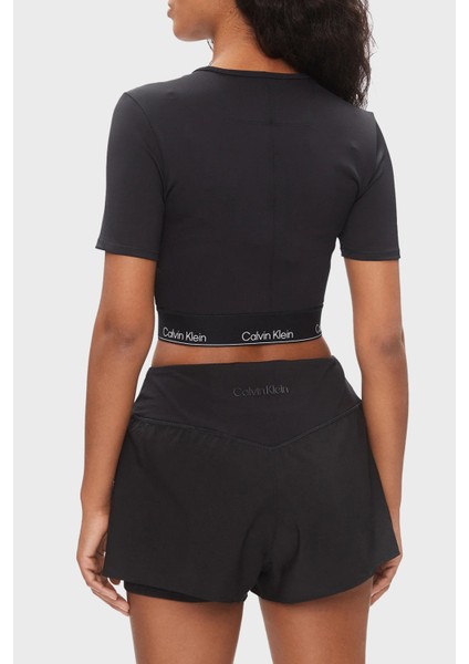 Logolu Slim Fit Bisiklet Yaka Crop T Shirt LVGWS5K144UB1 Bayan T Shirt LVGWS5K144 Ub1 fiyatları