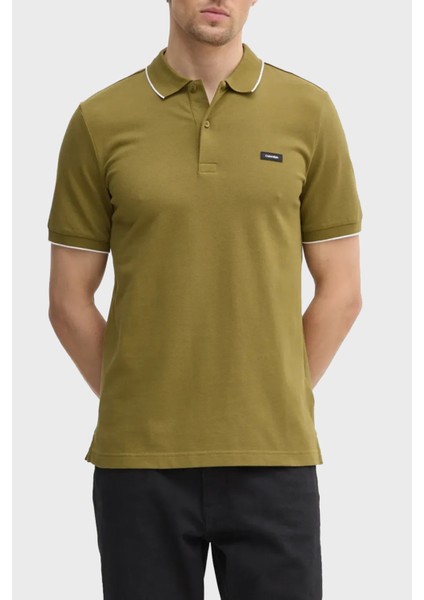 Pamuklu Slim Fit Polo Yaka T Shirt K10K112751LHT Erkek Polo Yaka T Shirt K10K112751 Lht