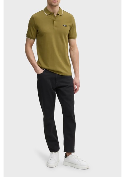 Pamuklu Slim Fit Polo Yaka T Shirt K10K112751LHT Erkek Polo Yaka T Shirt K10K112751 Lht modelleri