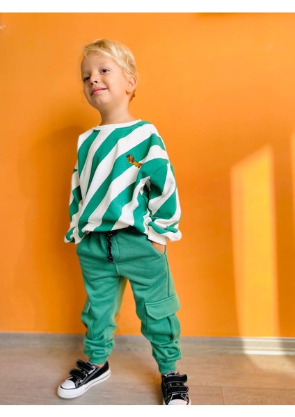 La’ciel Paris Çizgili Cepli Takım