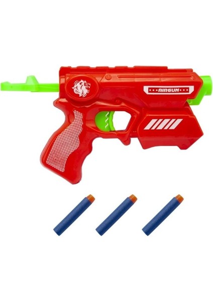 Nişancı Kırmızı Blaze Storm Yumuşak Köpük Mermi Atan Airgun Nerf Tabanca