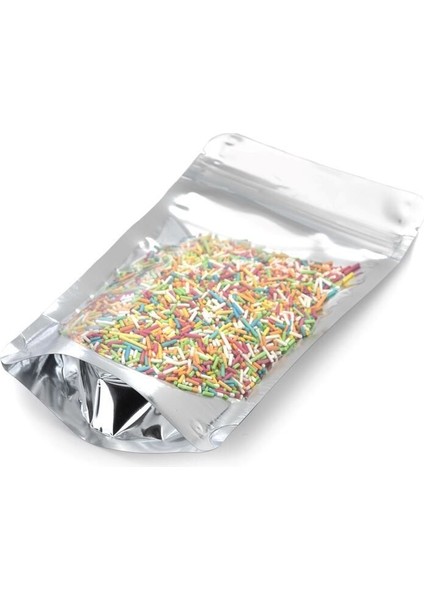 Ön Şeffaf Metalize Kilitli Doypack Ambalaj 13 x 22,5 + 3,5 cm. 250 Gr. -500 Adet