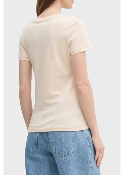 Pamuklu Slim Fit Bisiklet Yaka Logolu T Shirt J20J225252AEA Bayan T Shirt J20J225252 Aea fiyatları