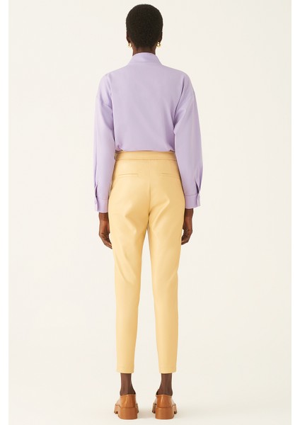 Arleths Slim Fit Dar Paça Bal Rengi Pantolon