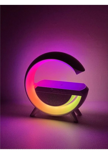 G Speaker Kablosuz Şarj Bluetooth ve Rgb Işıklı Hoparlör
