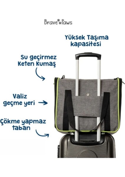 Kedi Köpek Taşıma Çantası Kare Model Yırtılmaz Plastik Fileli Mor