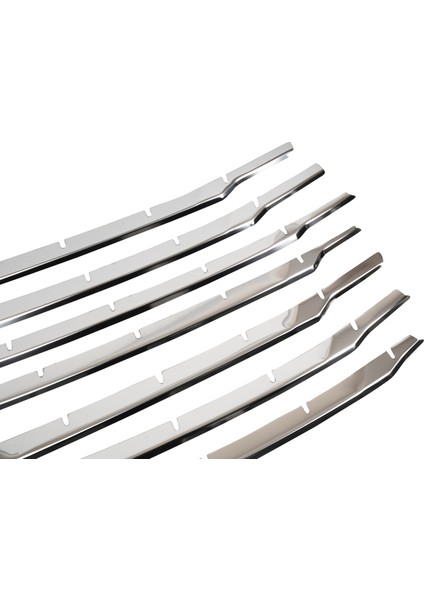 Ford Courier Uyumlu 2017-2023 Krom Ön Panjur 7 Parça Paslanmaz Çelik modelleri