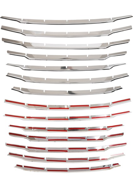 Ford Courier Uyumlu 2017-2023 Krom Ön Panjur 7 Parça Paslanmaz Çelik fırsatları
