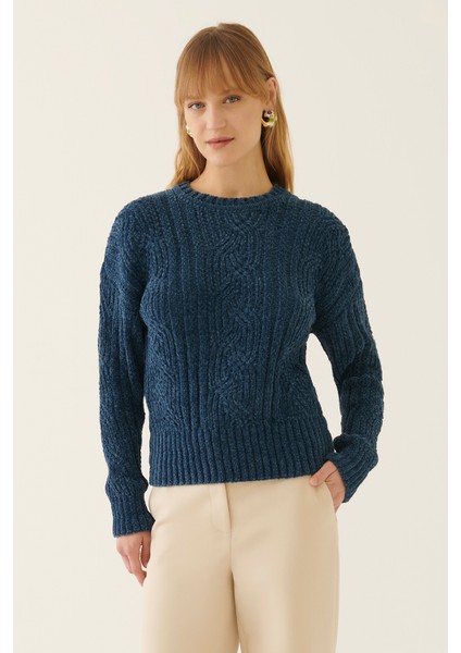Illas Mavi Renk Triko Bluz modelleri