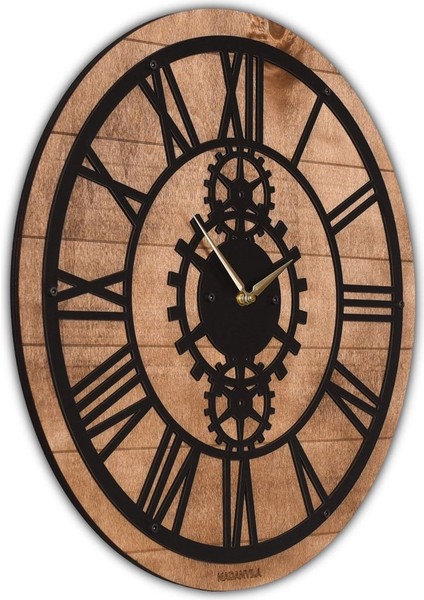 Modern gri ahşap duvar saati, 30x30 cm, şık ve dekoratif tasarım fiyatları