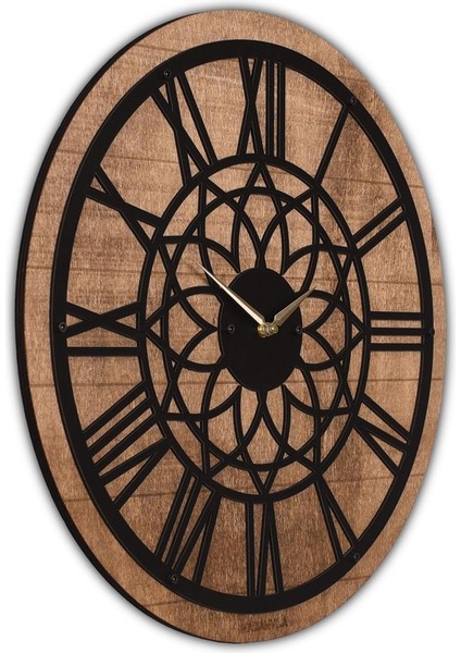 Modern gri ahşap duvar saati, 30x30 cm, şık ve zarif tasarım fiyatları