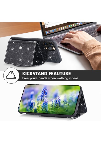 Üçgen Kickstand Card Tutucu Apple Phone 11 Için Telefon Kılıfı (Yurt Dışından)