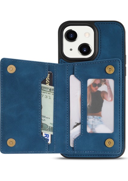 iPhone 15 Fermuar Cep Deri Kaplı Tpu Kasası, Kickstand Cüzdan Cep Telefonu Kapağı (Yurt Dışından)