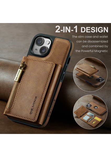 iPhone 13 Manyetik Telefon Kasası Çıkarılabilir Kickstand Kapağı (Yurt Dışından)