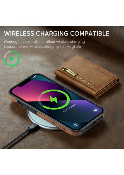 iPhone 13 Manyetik Telefon Kasası Çıkarılabilir Kickstand Kapağı (Yurt Dışından)
