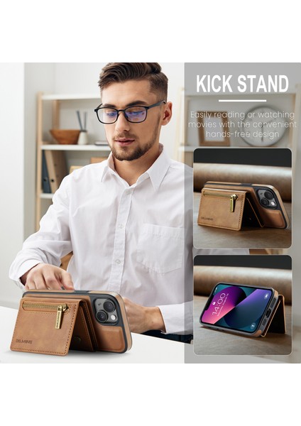 iPhone 13 Manyetik Telefon Kasası Çıkarılabilir Kickstand Kapağı (Yurt Dışından)
