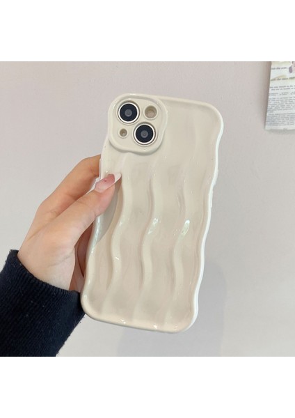 iPhone 14 Su Dalgası Dalga Doku Telefon Kapağı (Yurt Dışından)