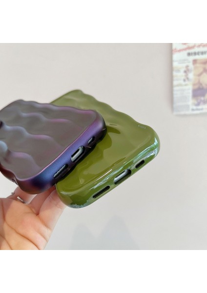 iPhone 14 Su Dalgası Dalga Doku Telefon Kapağı (Yurt Dışından)