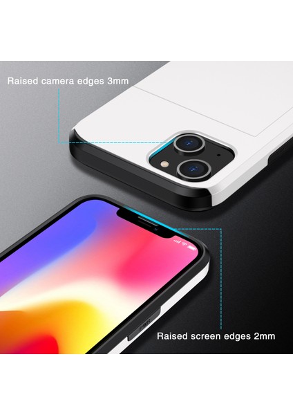 iPhone 15 Tpu + Pc Damla Geçirmez Cep Telefonu Kapağı Slayt Kartı Tutucu Koruyucu Telefon Kasası (Yurt Dışından) fırsatları