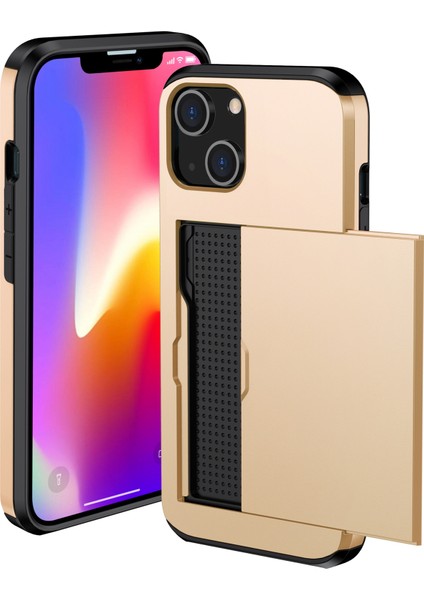 iPhone 15 Tpu + Pc Damla Geçirmez Cep Telefonu Kapağı Slayt Kartı Tutucu Koruyucu Telefon Kasası (Yurt Dışından) fiyatları