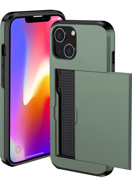 iPhone 15 Tpu + Pc Damla Geçirmez Cep Telefonu Kapağı Slayt Kartı Tutucu Koruyucu Telefon Kasası (Yurt Dışından) fiyatları