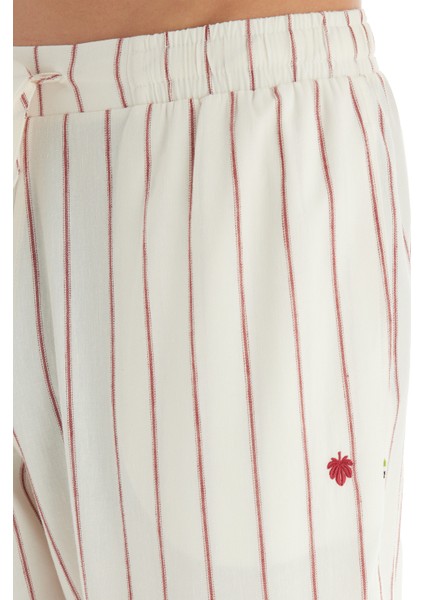 Erkek Pantolon 40722 - Bordo Çizgili indirimleri