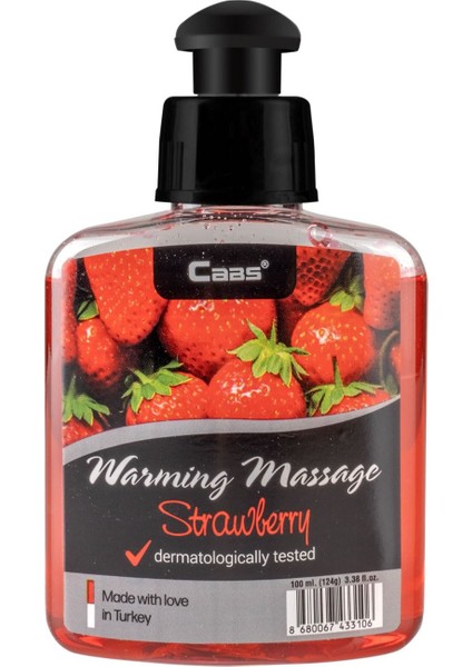 Çilek Aromalı Isıtıcılı Cinsel Masaj Yağı 100 ml + Yanında Sürpriz Hediye