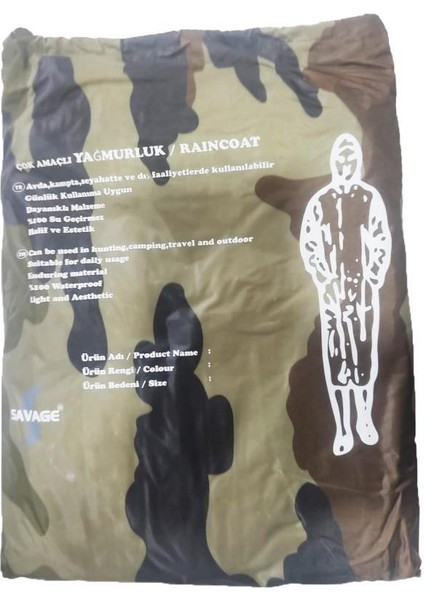 Yağmurluk Pardesü Raincoat. Outdoor, Pratik, Katlanır, Dayanıklı, Su Geçirmez,hafif,