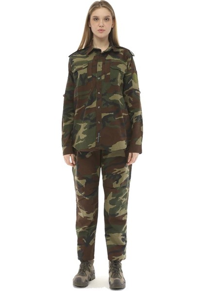 Erkek&kadın Outdoor Taktik Gömlek Pantolon Ikili Takım