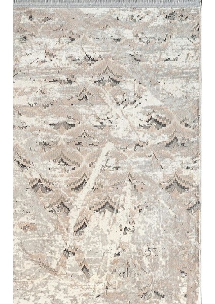 Pier Zen HG04A Krem Gri Viskon Akrilik Yumuşak Leke Tutmaz Silinebilir Halı