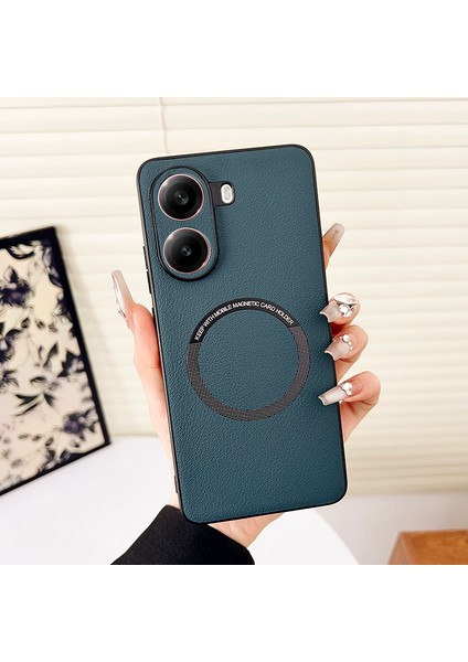 Poco X7 Pro Manyetik Emme Pu Cep Telefonu Kılıfı (Yurt Dışından)