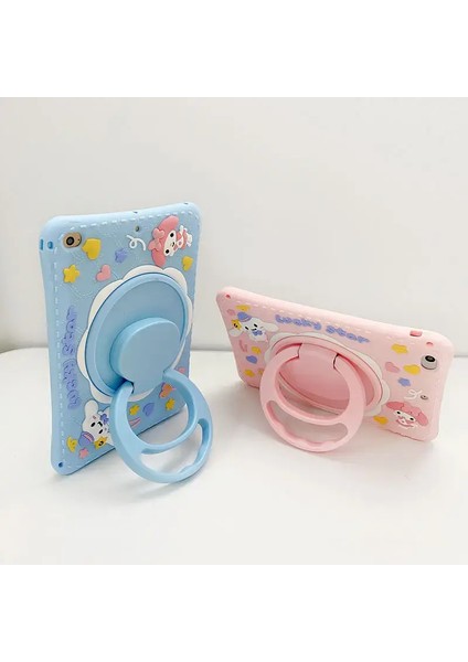 Apple iPad 8. Nesil 10.2 Inc Çocuklar Için Standlı ve Askılı Hasara Dayanıklı Cinnamoroll Kılıf A2602 A2604