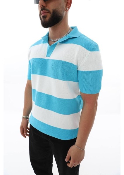 Triko Yatay Çizgili T-Shirt