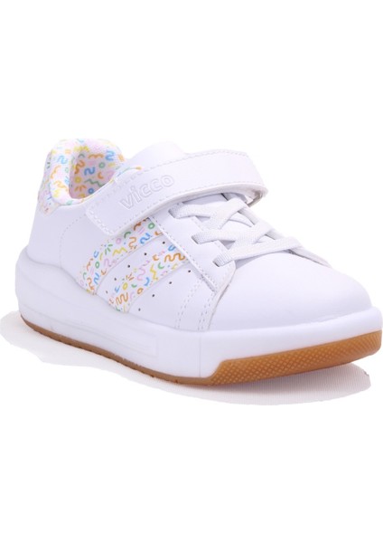 Pukky 220P25Y110 Beyaz Ortopedik Günlük Kız Çocuk Spor Ayakkabı