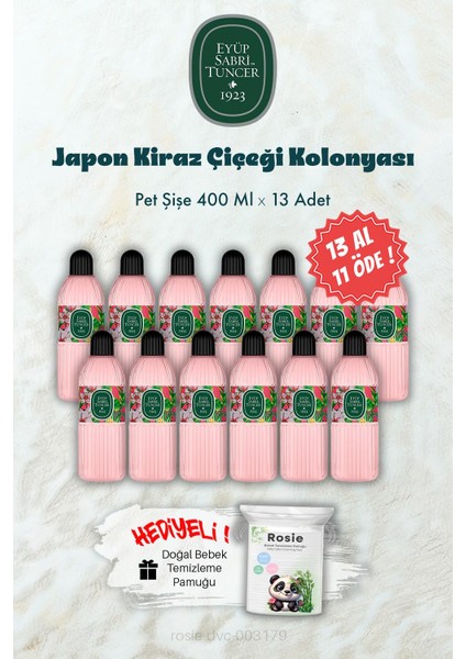 Pet Şişe Japon Kiraz Çiçeği Kolonyası ve Rosıe Hediye