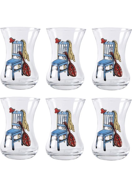 Nazenin Ara Çay Bardağı 125CC 6'lı Set