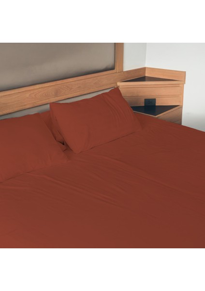 | Purecomfort | Doğal Pamuk Çift Kişilik Düz Çarşaf Seti | 240 x 260 cm | Kiremit fiyatları