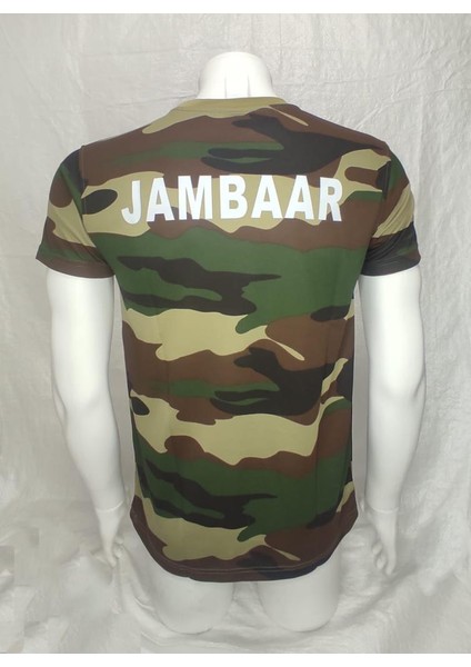 Yakasız Kısa Kol T-Shirt Jambar