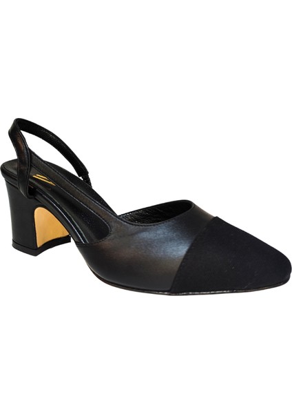 Kadın Hakiki Deri El Yapımı Kösele Taban Topuklu Ayakkabı 25NW0702