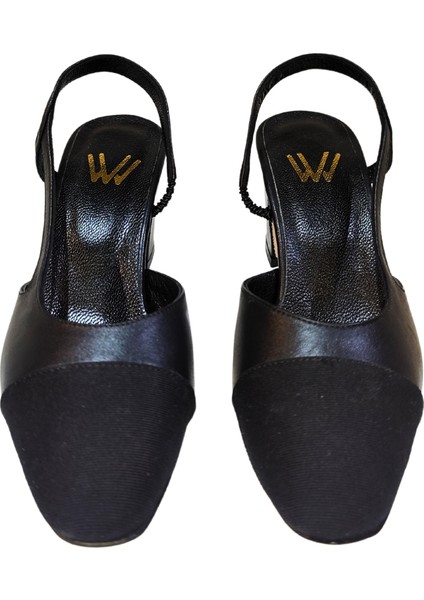 Kadın Hakiki Deri El Yapımı Kösele Taban Topuklu Ayakkabı 25NW0702 fırsatları