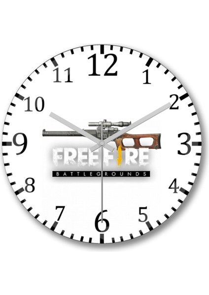 Modern tarzda 30x30 cm bombeli cam duvar saati, beyaz renk, şık tasarım