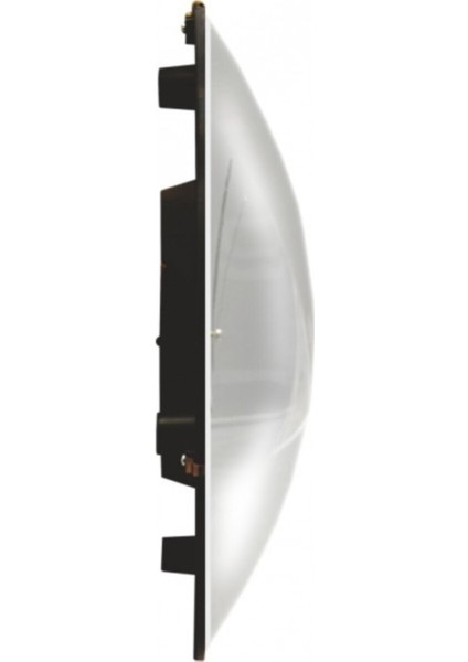 Modern tarzda 30x30 cm bombeli cam duvar saati, beyaz renk, şık tasarım fiyatları