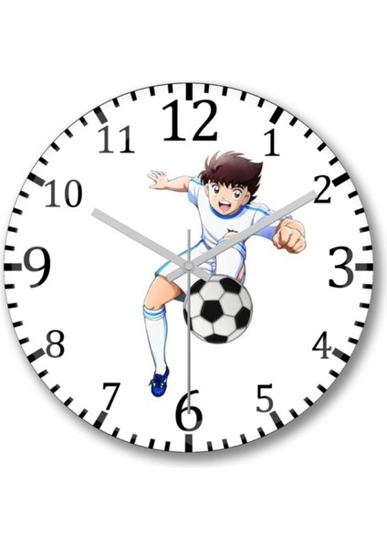 Modern turuncu duvar saati, bombeli gerçek cam, 30x30 cm, şık ve şık tasarım