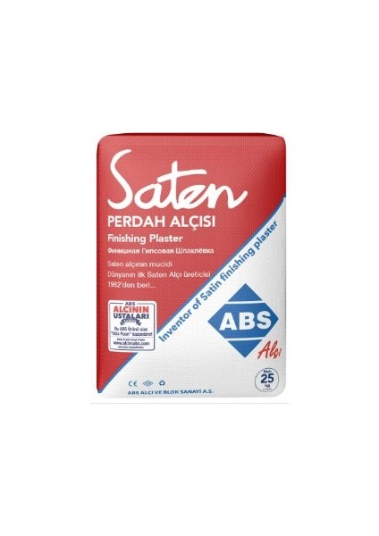 Abs Saten Alçı 25KG