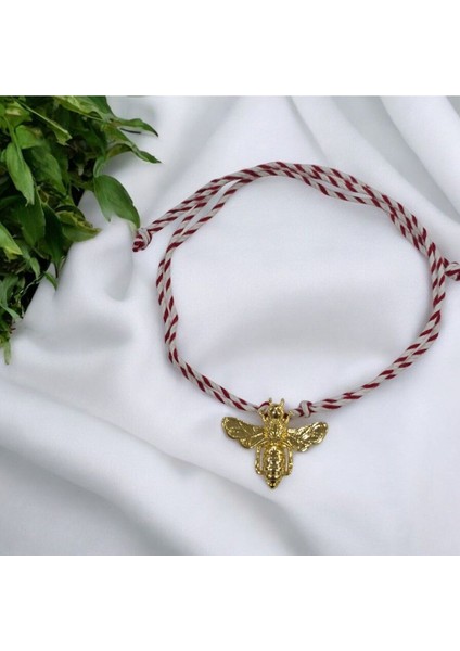 Arı Temalı Marteniçka Bileklik(Marteniçka İp Bileklik Hediyeli)