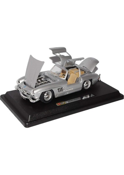 Burago 1/24 Ölçek 1954 Mercedes-Benz 300 Sl Klasik Model Araba - Gri modelleri