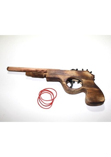 Ahşap Lastik Atan Tabanca