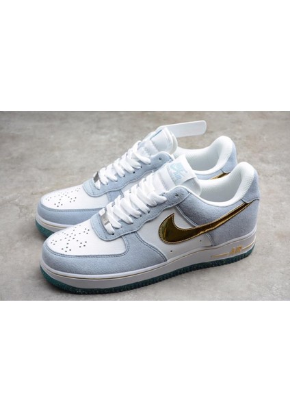 Air Force 1 07 AN20 White Psychic Blue Metallic Gold CT9963-100